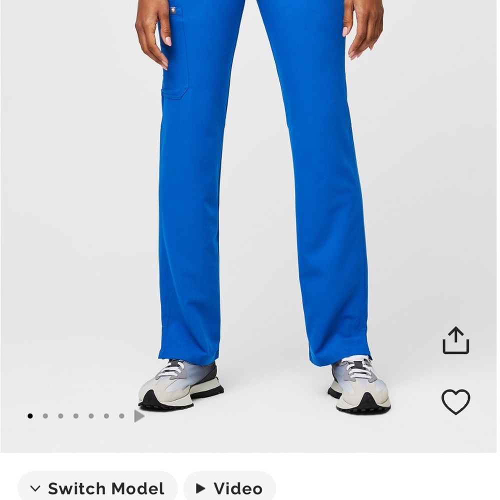 Figs Technical Collection Scrub Pants in Blue